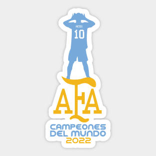 Messi - World Champions - AFA - 2022 Sticker